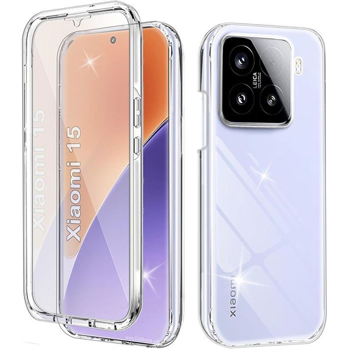 Coque de protection - Xiaomi - 15 - Antichoc - Transparent - Silicone+PC