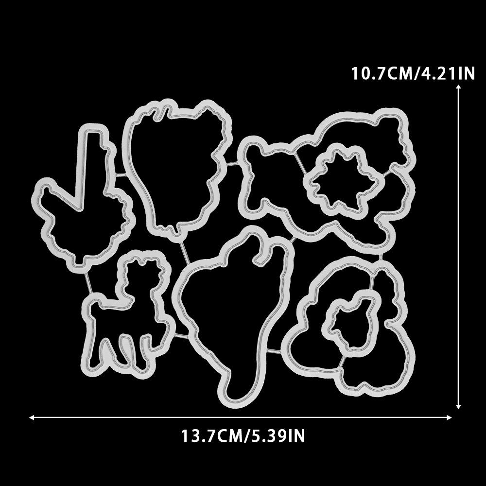 Santa Claus Clear Planner Stamps & Metal Dies for Handmade Cards