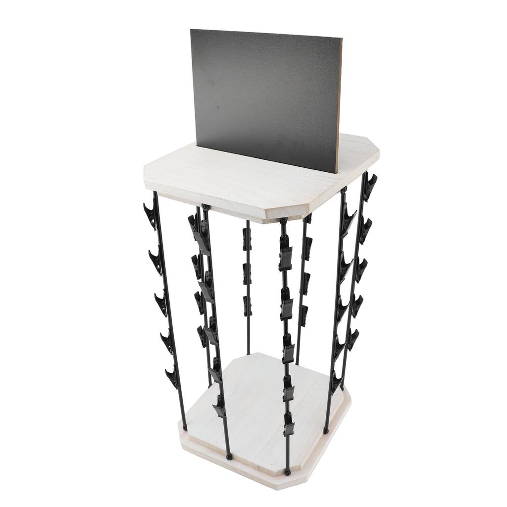 Chip Rack mit Top Schreiben Pad Kreative 360 grad Rotierenden 5 Tiers 40 Clips Holz Chip Display Stand für