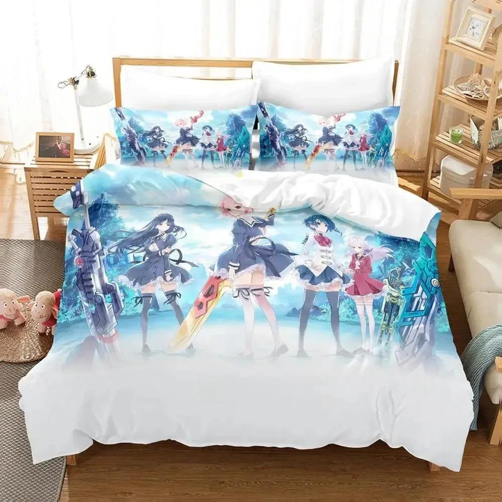 Assault Lily Bouquet Bedding Set Single Twin Printed Bed Set With Pillowcase Bed Duvet Cover Single Double Queen Super King Size