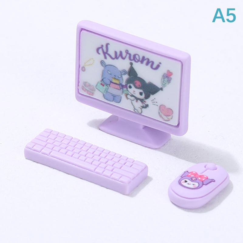 

Кукольный домик Миниатюрный монитор Клавиатура Мышь Набор Украшения Аксессуары Игрушки