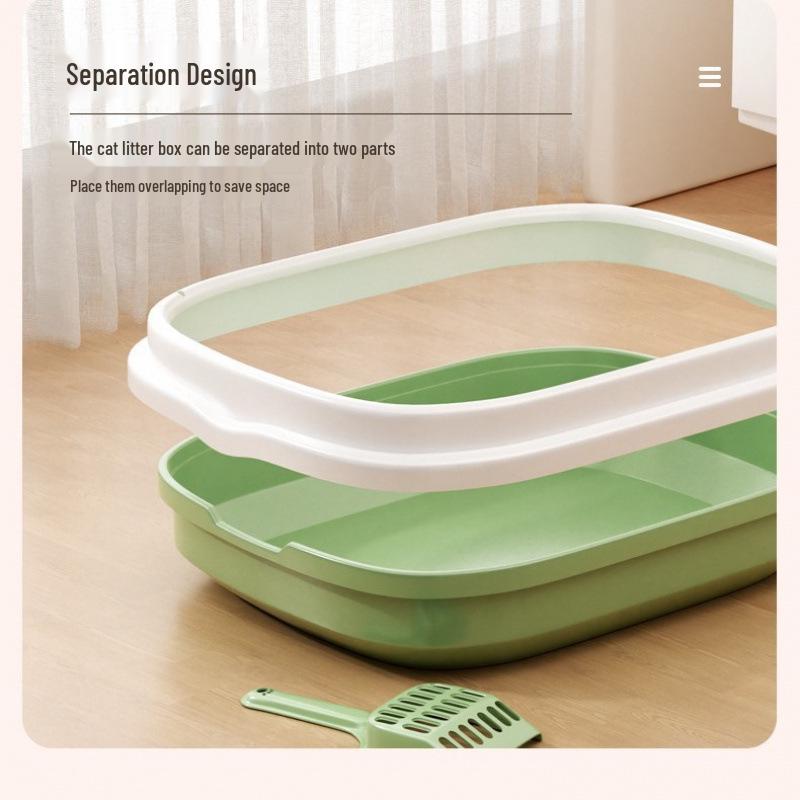 Extra Large Anti-Splash Cat Litter Box with Deodorizer