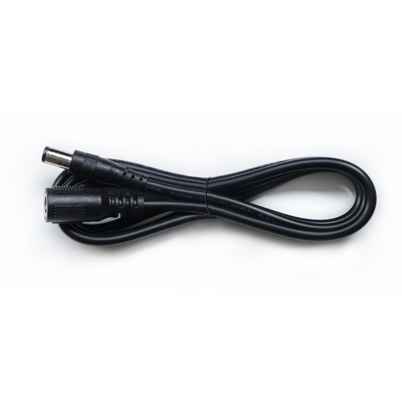 DC6530 Power Cord 1m Extension: Male to Female, 2464 20AWG Pure Copper Wire, Round Hole.