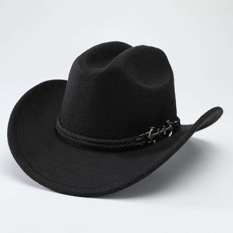 Cowboy Hat With Chain And Starry Sky Compass For Western Style Men And Women