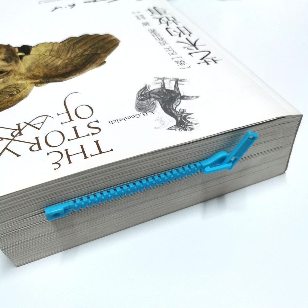 Creative Zipper Bookmark - Dual-Function Organizer with Divided Pages for Easy Note-Taking and Marking - Ideal for Reading