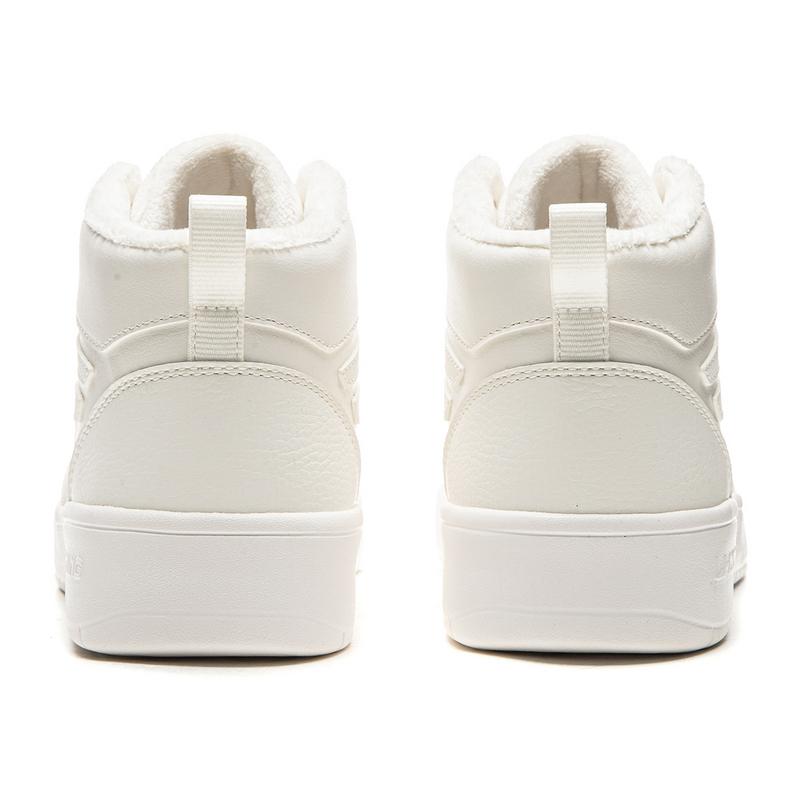 Men's Sneakers Li-Ning Skate Shoes Men's High-top Mist White (Fleece-Lined)