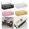 Bedside Hanging Storage Basket Practical Metal Space Saving Container Bedside Shelf for Bed Rails Dorm Hotel Apartment Office