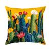 Pcs Illustration Of Desert Plants Singlesided Printed Pillowcase Cushion Coversuitable For Living Roombedroomcar Decoration