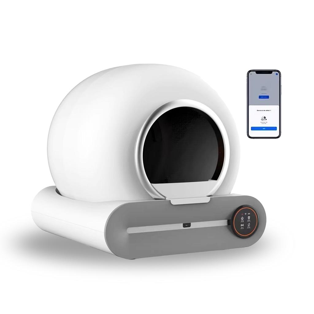 Tonepie Smart Cat Litter Box Automatic Self Cleaning 65L Fully Enclosed Cat Litter Box Pet Toilet App Control Ionic Deodorizer