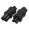 IEC320 C6 to IEC320 C5 Power Male to Female Socket Adapter Computer Power Supply Plugs Connectors for Laptop