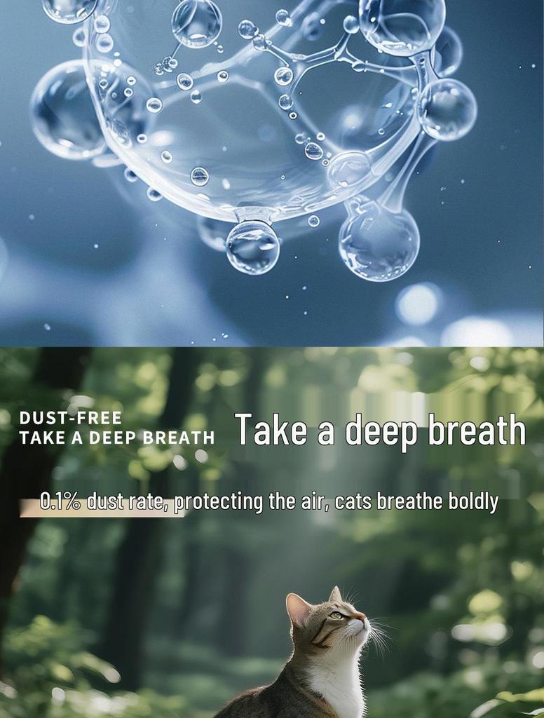 Arena para gatos antibacteriana de yuca y tofu sin polvo