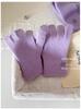 High quality% Australian wool solid color hat scarf gloves three-piece winter warm knitted suit women