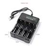 4 Slot USB Battery Charger for 18650 3.7V Li-ion Rechargeable Cells Compatible with 10440 14500 16340 18500 18350 14650 16650