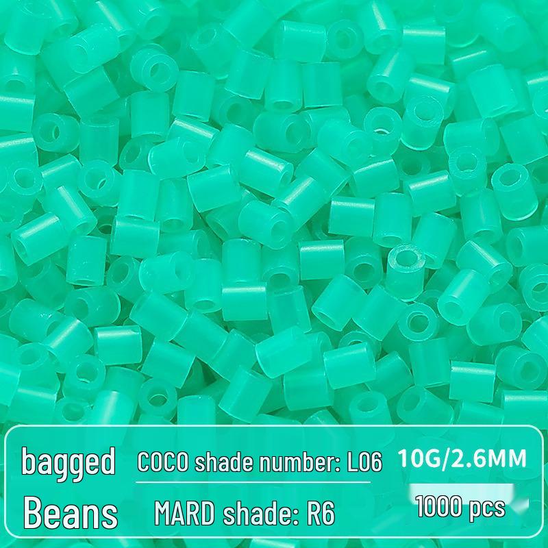 Clear Puzzled Beans Special Color Refill Pack, Black & White, 2.6mm Handmade DIY Fuse Beads Toy Set