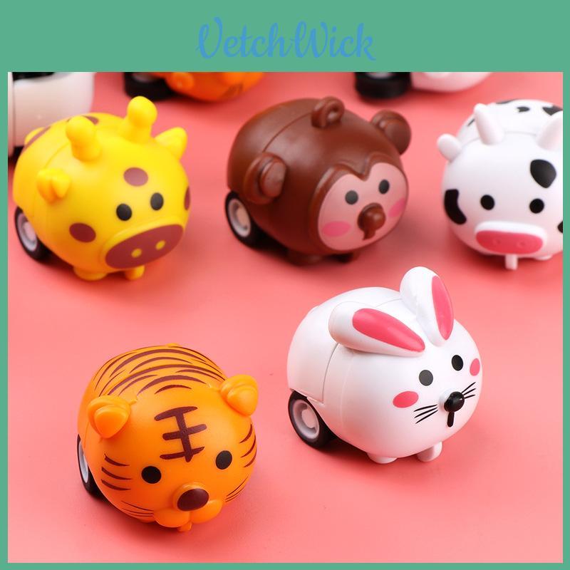 Kids Bunny Animal Pull Back Car Toy For Toddlers And Preschoolers Engages Motor Skills Development