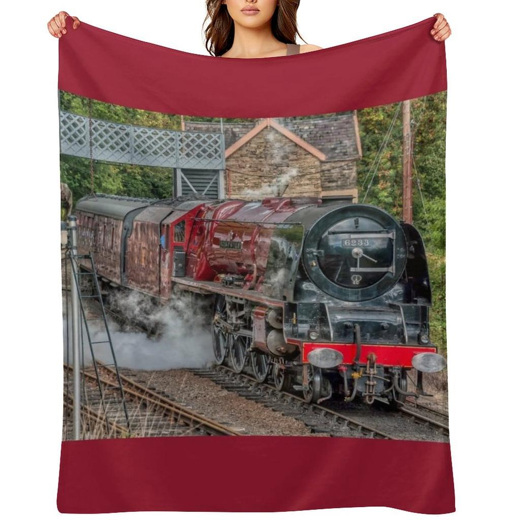 6233 Duchess of Sutherland Throw Blanket Shaggy Hair Loose Flannel Blankets