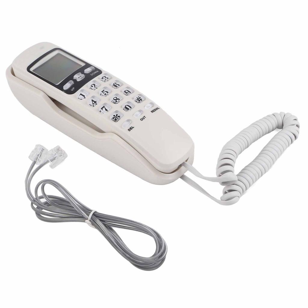 Wall Telephone Hotel Incoming Caller ID LCD Display Landline Phone Black