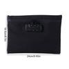 Zip Closure Money Bag with Lock Combination Lock Security Document Bag  Camping