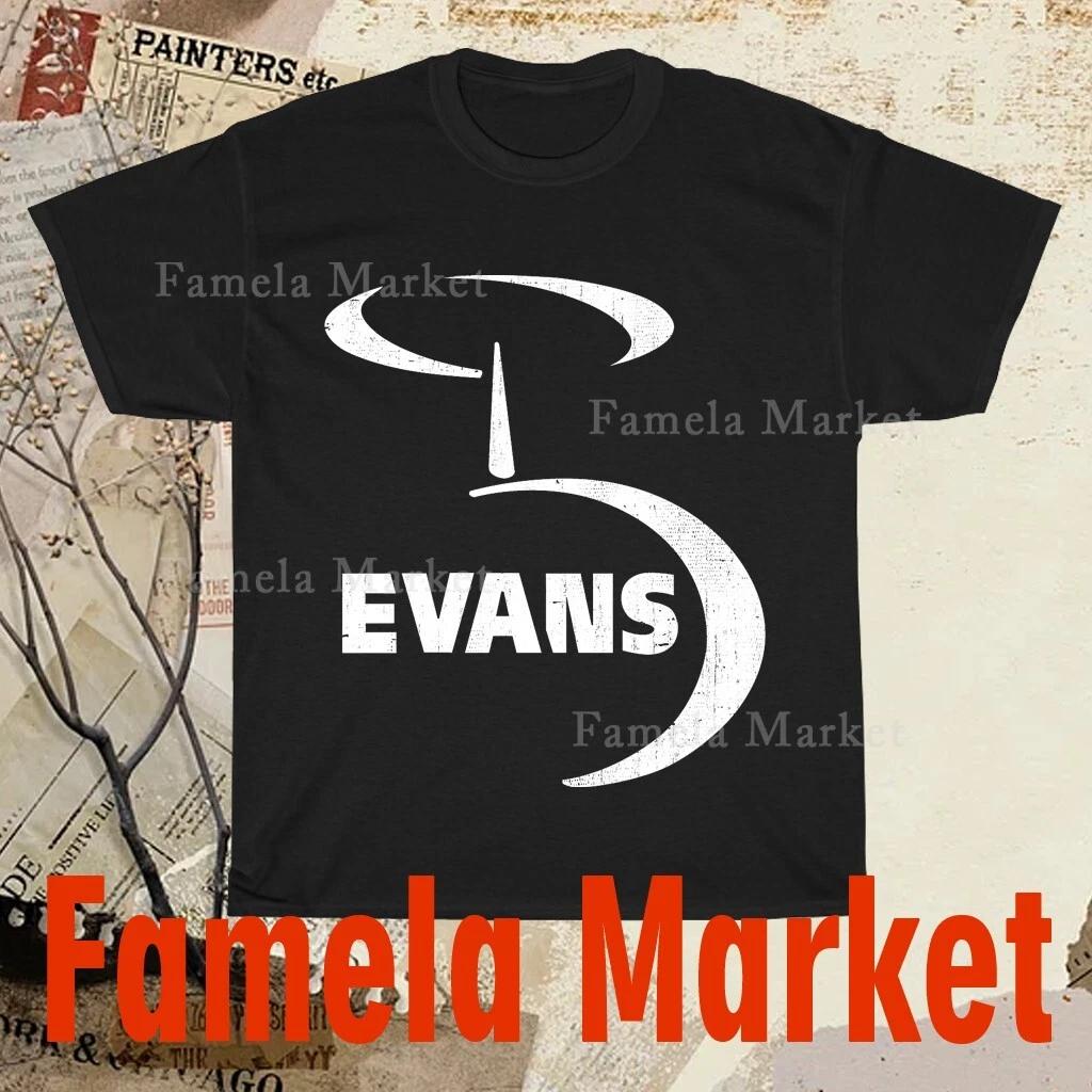 

Футболка с логотипом Evans Drumheads, смешная, американский размер от S до 5XL S