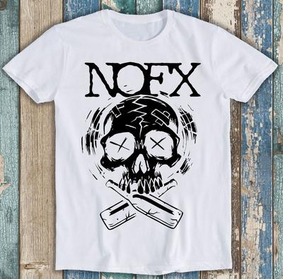 NOFX Lebka Pivo Hudební Skupina Nikdy Nevěř Hippiemu Vtipný Dárek Tričko M1307
