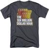 The Six Million Dollar Man Run Fast Adult T-Shirt Dark Grey
