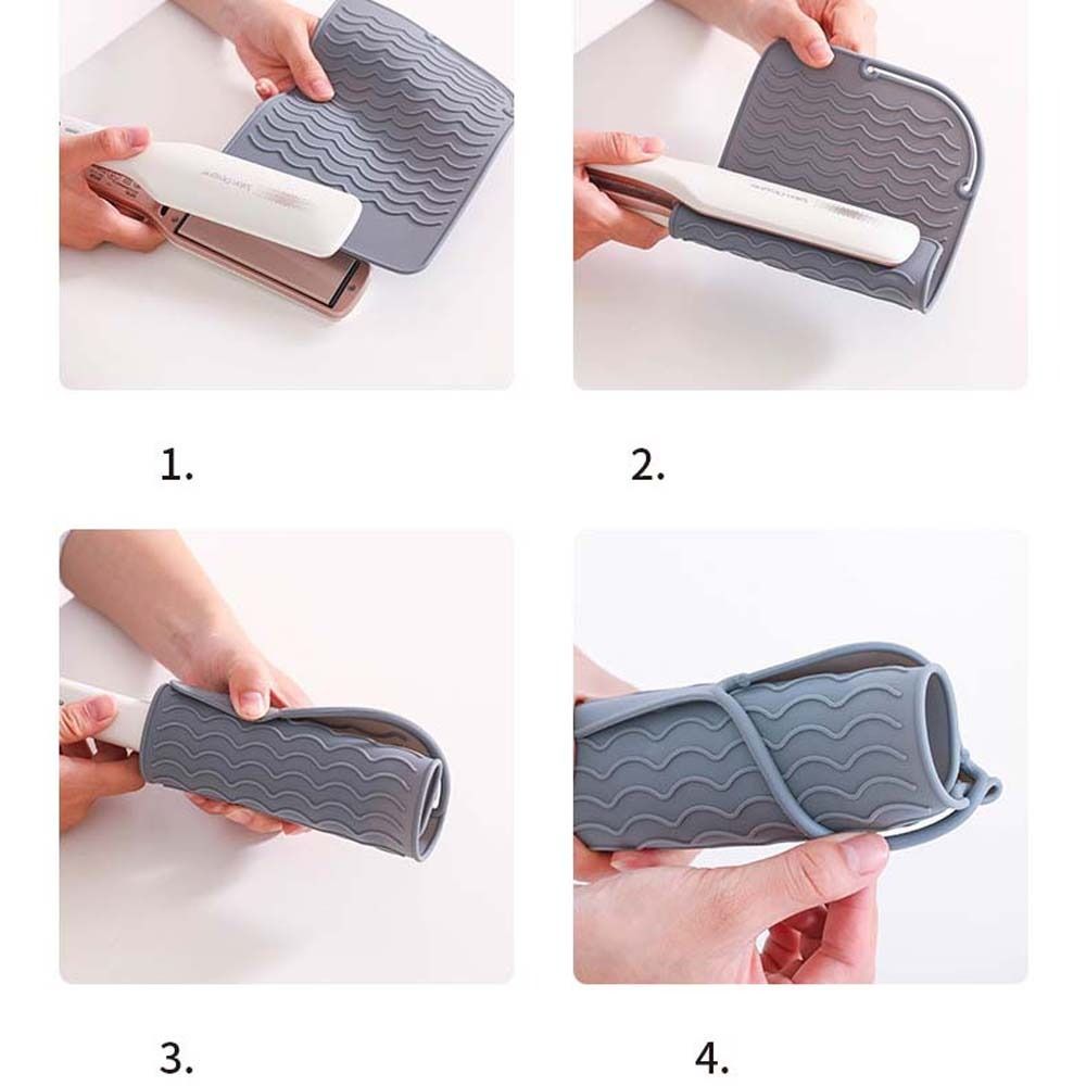 Storage Insulation Curling Mat Hair Curling Pads Hair Straightener Mat Silicone Heat Resistant Mat