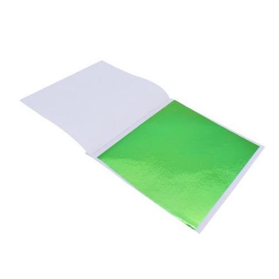 Papel de folha de ouro e prata imitação embalado individualmente para artesanato de resina epóxi faça você mesmo, papel de folha para fabricação de joias de unhas