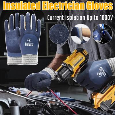 Electrician Insulating Gloves Withstanding Voltage 1000V High Elasticity Touch Screen Glove Safety Protective Work Gloves