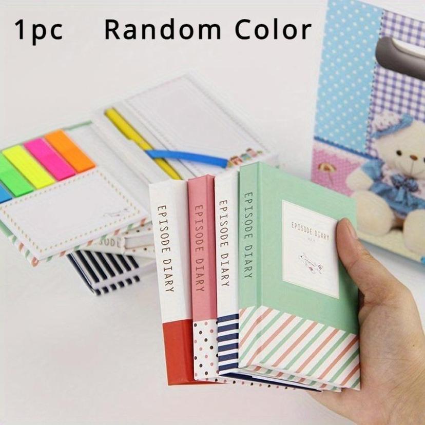 

1 шт. Блокнот в твердой обложке, липкие заметки, дневник, записная книжка и ручка, канцелярские товары для офиса и школы