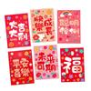 6Pcs Cute Snake Year Red Envelope Bag Cartooon 2025 Red Pocket New Year Red Packet  Blessing Gift