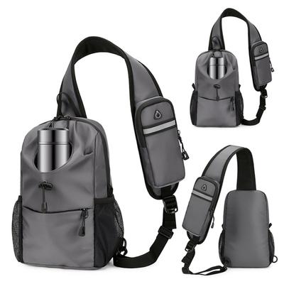 Multi Pockets Crossbody Backpack Waterproof Cross Body Chest Bag Lightweight Daypack