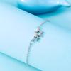 925 Sterling Silver Crystal Hollow Star Charm Bracelet for Women Gift Elegant Bracelets & Bangles Silver Jewelry
