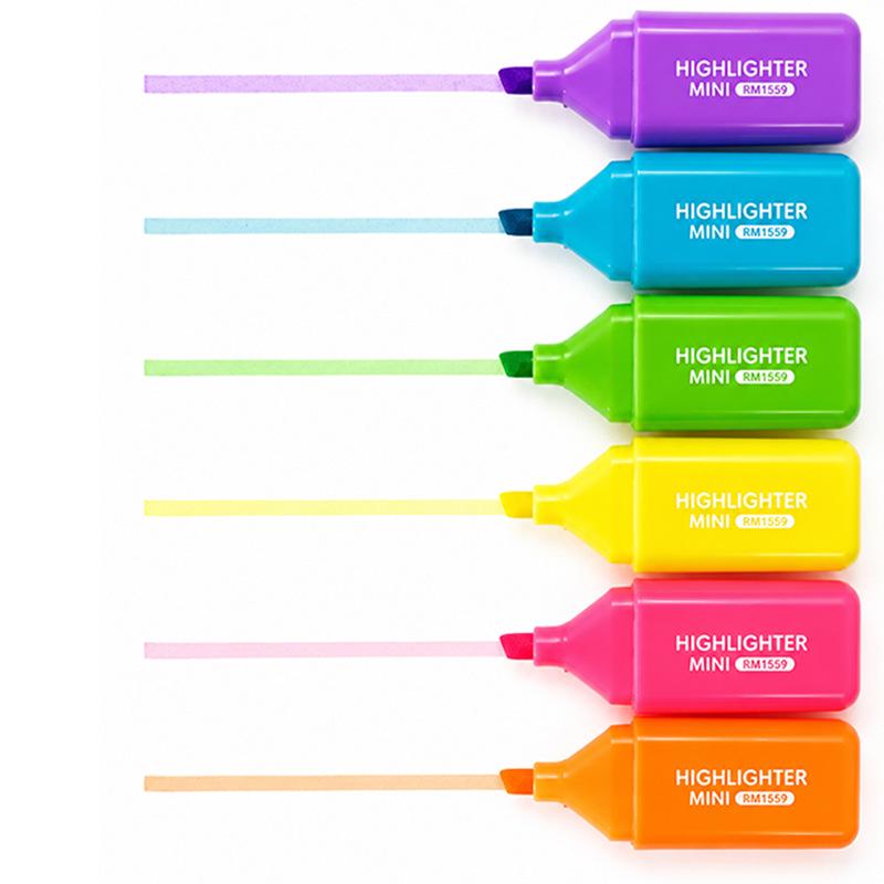 Super Cute Mini Cartoon Fluorescent Pen for Doodling and Notes