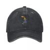 Cool Dachshund Dog Playing Golf Cartoon Baseball Cap Icon Unisexs Big Size Hat Tactical Cap Birthday Sun Hats For Women Unisexs
