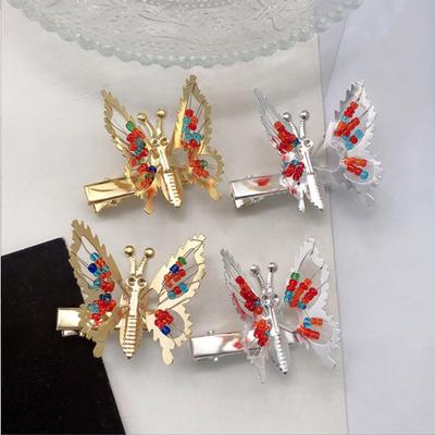 Butterfly Hairpin Summer Female Spring Flapping Edge Moth Hair Accessories Hairpin Side Top Clip Bangs Clip Headdress