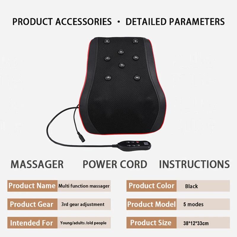 Portable Neck Waist Massager Electric Muscle Heating Relaxation Massager Whole Body Massage To Relieve Muscle Soreness Vehicular