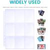10/30/50 Baseball Card Holder, Trading Card Page, Double-sided Loose Leaf Card Album Jacket, 9-pocket Game Protection Cover