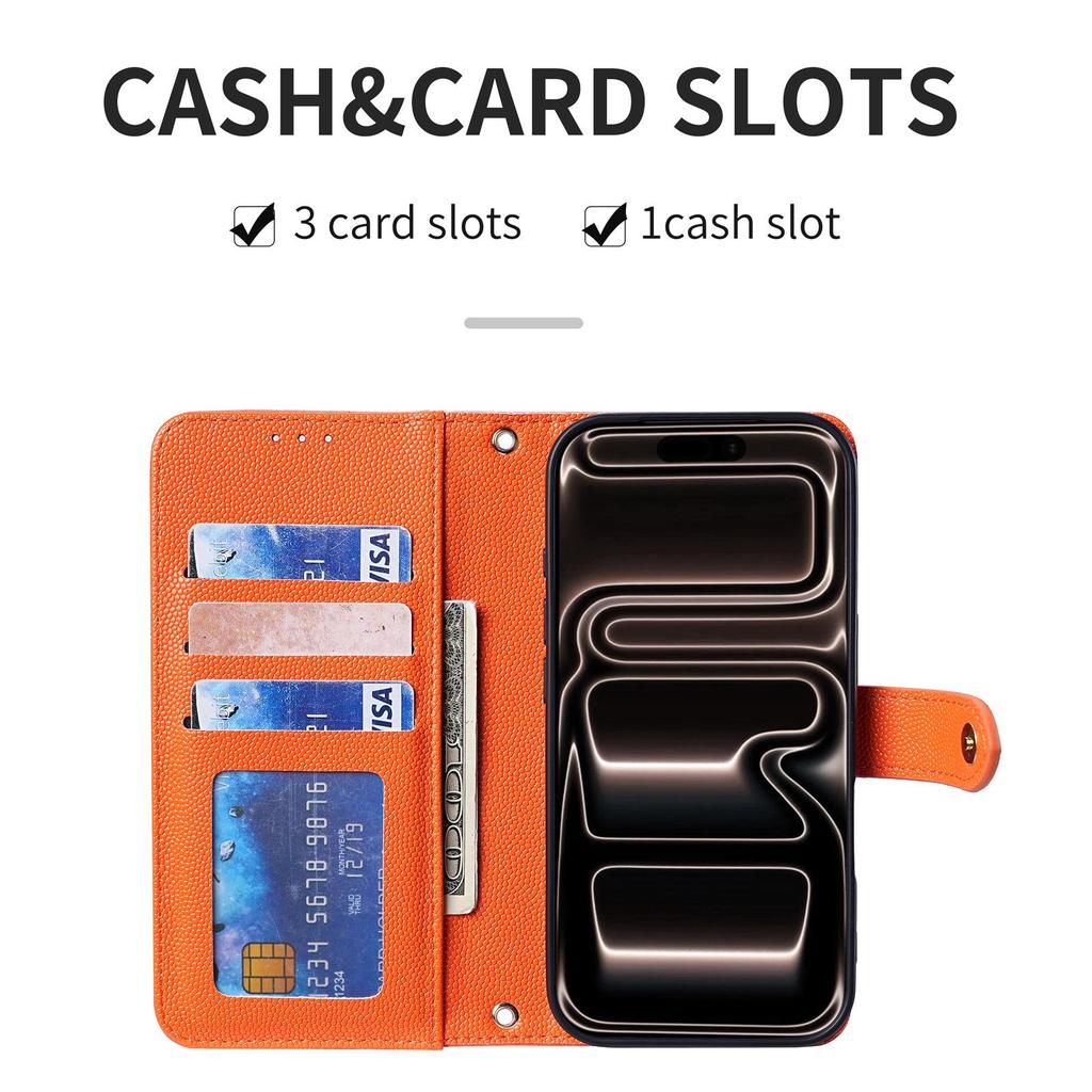 Samsung S26 Ultra Crossbody Zipper Bag & Card Slot Leather Phone Case