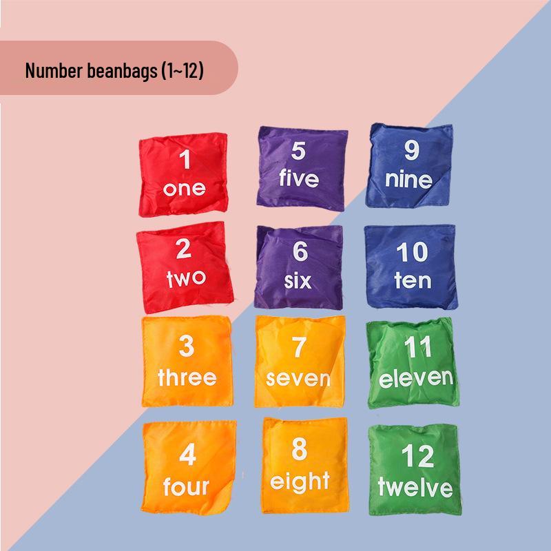 

Outdoor Giant Number Bean Bags - Parent-Child Game for Kindergarten & Sensory Training
