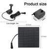 11/15.5cm Solar-Charged Water Fountain Pumps (with Panels) – 8-Nozzle Sets for Outdoor Watering and Garden Decor