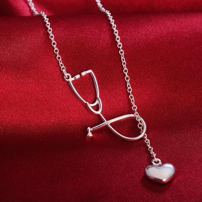 Collana Cuore Argento Regali Festa Gioielli Moda
