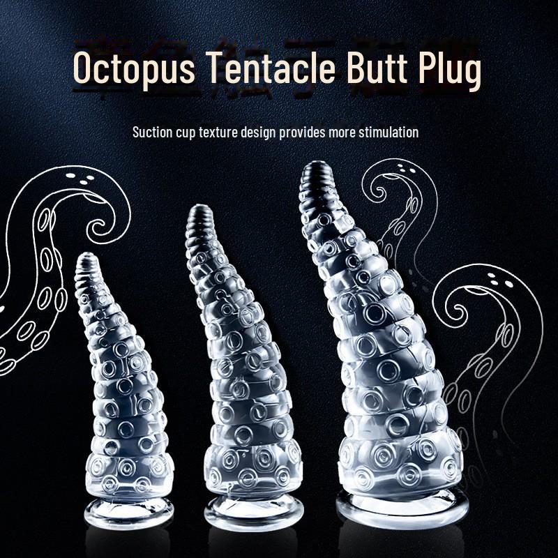 Translucent Tentacle Anal Plug – Alien-Inspired Beaded SM Sex Toy