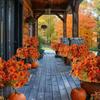 5/12Pcs Fall Artificial Violet Flower Realistic Fake Silk Flower Home