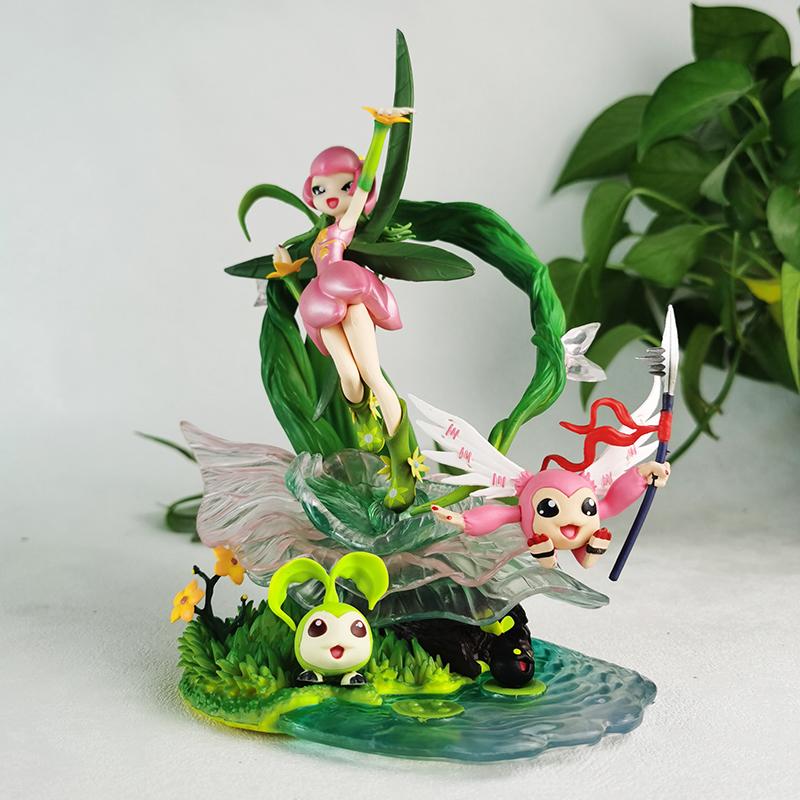 20cm/7.87in Anime Digimon Adventure Figure Lilimon Tanemon Action Figure Pvc Model Collection Decoration Toys Gifts