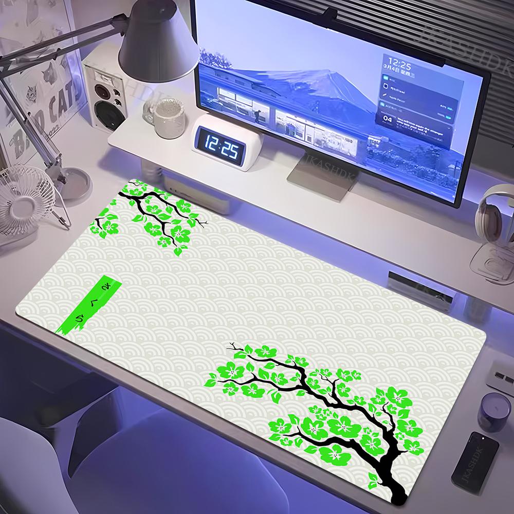 Große Gaming-Mauspads Sakura-Mauspad Computer-Mauspad x Lila und Weiß Maismatte Schreibtischunterlagen PC-Tastaturmatten Tischmatte