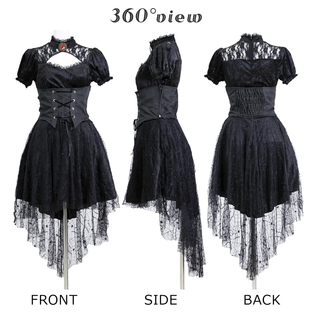 Brightlara Halloween Cosplay Costume, Witch, Gothic Lolita, Women's, cos065-XL
