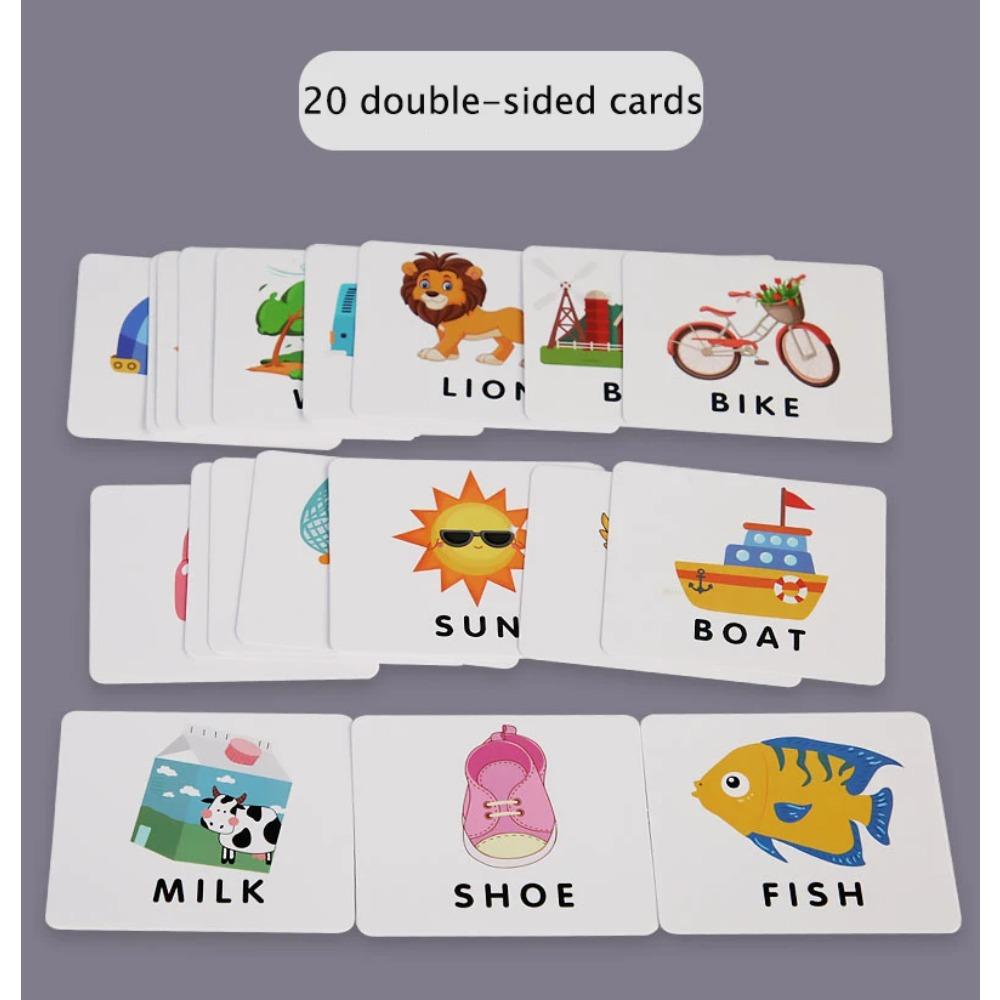 Children Magnetic English Letters Find Car Parking  Maze Learning Education Toys Color Matching Montessori Toys Wooden Toys