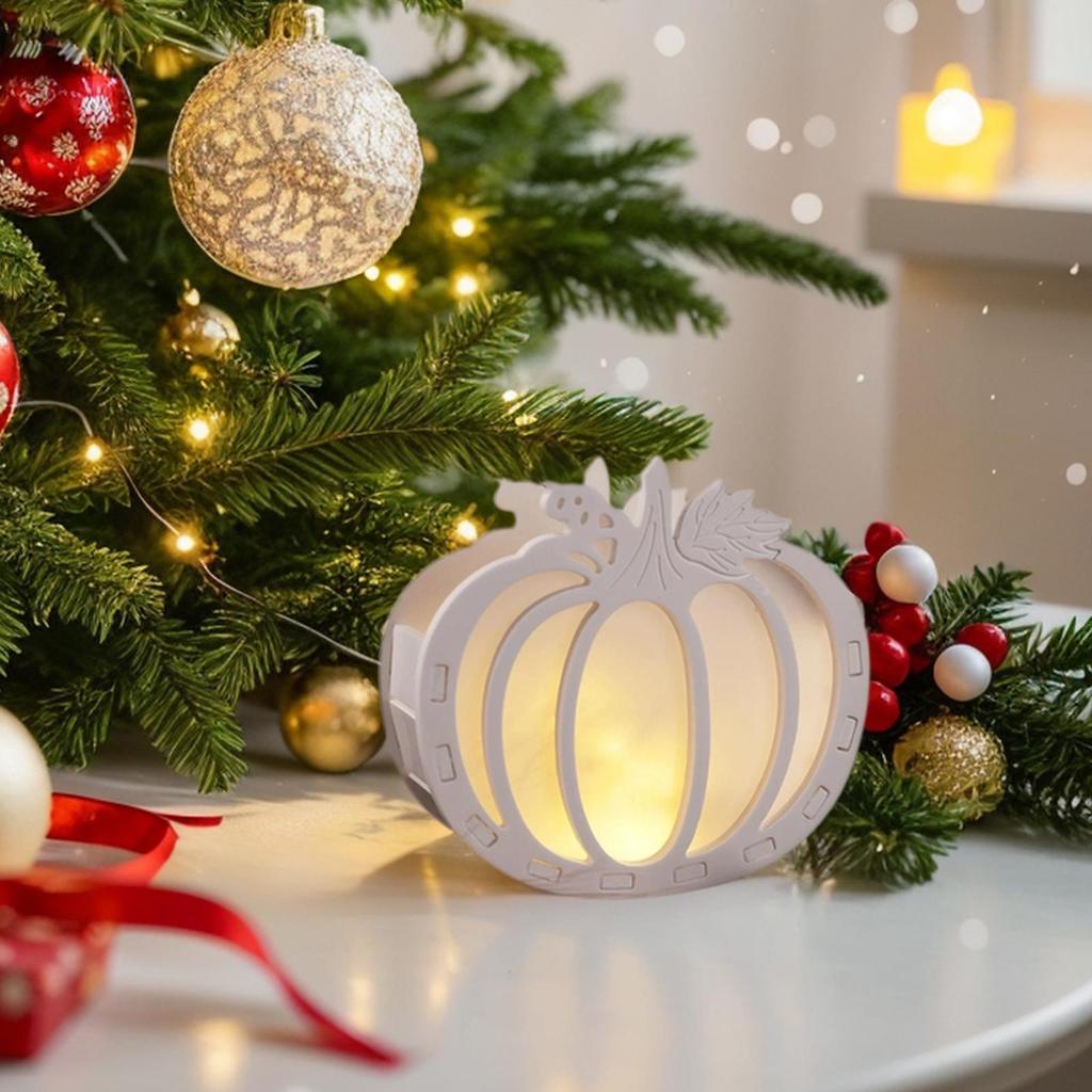 Halloween Ornament DIY Handmade Pumpkin Silicone Mold Light Silhouette Plaster Resin Storage Box Craft Casting Molds Home Decor