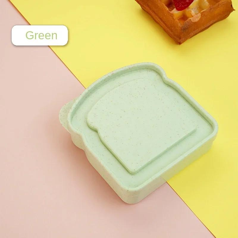 

1 шт., портативный ланч-бокс из бамбукового волокна для микроволновки, чехол для тостов, хлеба, сэндвичей, контейнеры для еды Bento большой емкости, кухонная посуда