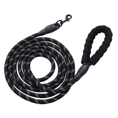 Dog Leash Reflective 9.84ft Nylon Rope Foam Padded Handle Pet Leash for Medium Large Dogs Walking Training